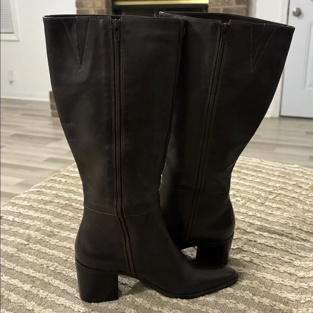 Chinese Laundry Classic Pointed Toe Knee-High Boot - Dark‎ Brown Size 7.5
